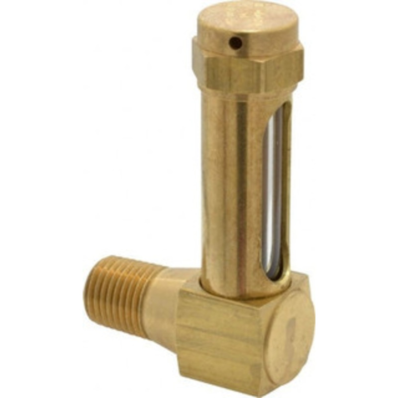 LDI Industries 1-3/8 Inch Long Sight, 1/4 Inch Thread Size, Buna-N Seal Short Elbow, Vented Oil-Level Indicators and Gauge 2-3/8 Inch Length to Center of Base G102-2 – 56476666