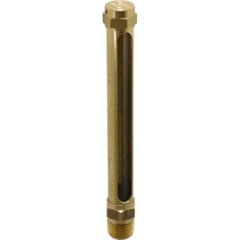 LDI Industries 4-1/4 Inch Long Sight, 3/8 Inch Thread Size, Buna-N Seal Straight to Male Thread, Vented Oil-Level Indicators and Gauge 6 Inch Length G307-3 – 56476971