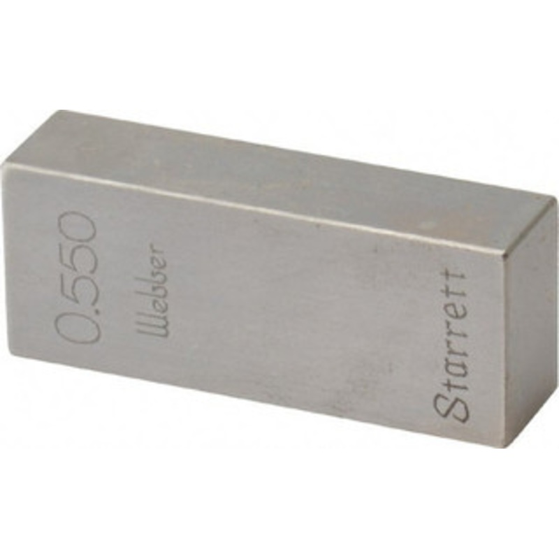 Value Collection 0.55 Rectangular Steel Gage Block Accuracy Grade 0, Includes NIST Traceability Certification 630-23556 – 86284809