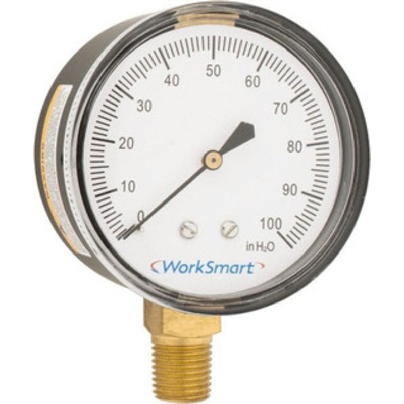 Value Collection 2-1/2 Dial, 1/4 Thread, 0-100 Scale Range, Pressure Gauge Lower Connection Mount, Accurate to 1.5% of Scale WS-PE-282 – 59274654