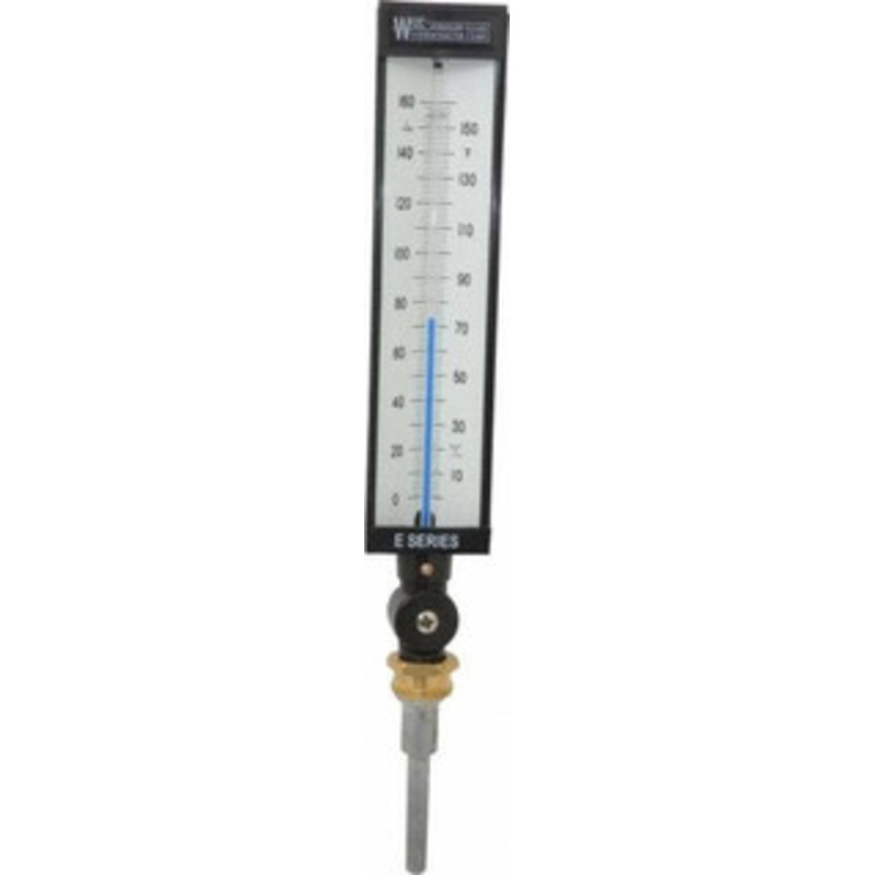 WGTC Weksler Glass Thermometer Corp. 160F, Industrial Thermometer without Thermowell 3-1/2 Inch Stem Length, 1-1/4 to 18 Inch Thread AS5H918E – 86493525