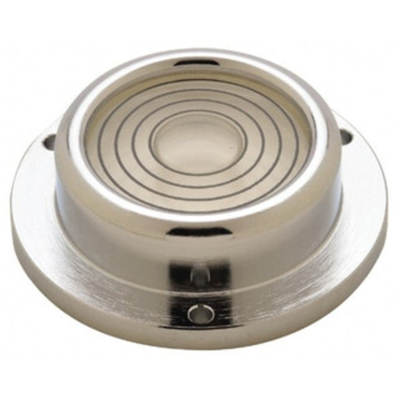 Geier & Bluhm 2-1/4 Inch Base Diameter x 0.69 Inch Overall Height, 4 Circles, Brass Bull’s Eye Circular Level 0.575 Inch Vial Dia, 1-5/16 Inch Inner Dia, 0.136 Inch Mounting Hole Dia, 60 min Sensitivity, -40 to 165F 2-20011 – 67944769