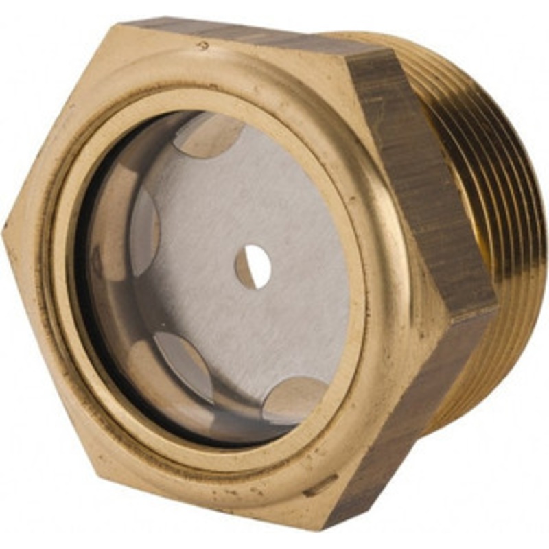 LDI Industries 1-3/8 Sight Diam, 1-1/2 Thread, 1-1/2 OAL, Low Pressure Pipe Thread Lube Sight with Reflector Sight Glass & Flow Sight 2 Head, 2 Max psi, 1-1/2 to 11-1/2 Thread LSP151-08-01 – 56476351