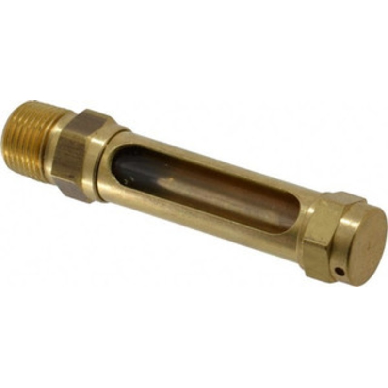 LDI Industries 1-7/8 Inch Long Sight, 3/8 Inch Thread Size, Buna-N Seal Straight to Male Thread, Vented Oil-Level Indicators and Gauge 3-1/2 Inch Length G303-3 – 56476922