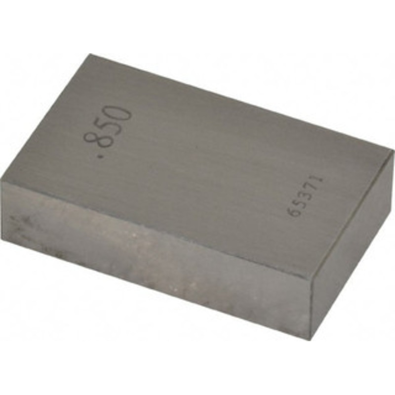 Value Collection 0.85 Rectangular Steel Gage Block Accuracy Grade AS-1, Includes NIST Traceability Certification 630-33856 – 86295409