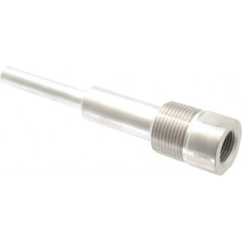 Alloy Engineering Company 6 Inch Overall Length, 1 Inch Thread, 304 Stainless Steel Standard Thermowell 4-1/2 Inch Insertion Length 1-260S-U4.5 304 – 56466709