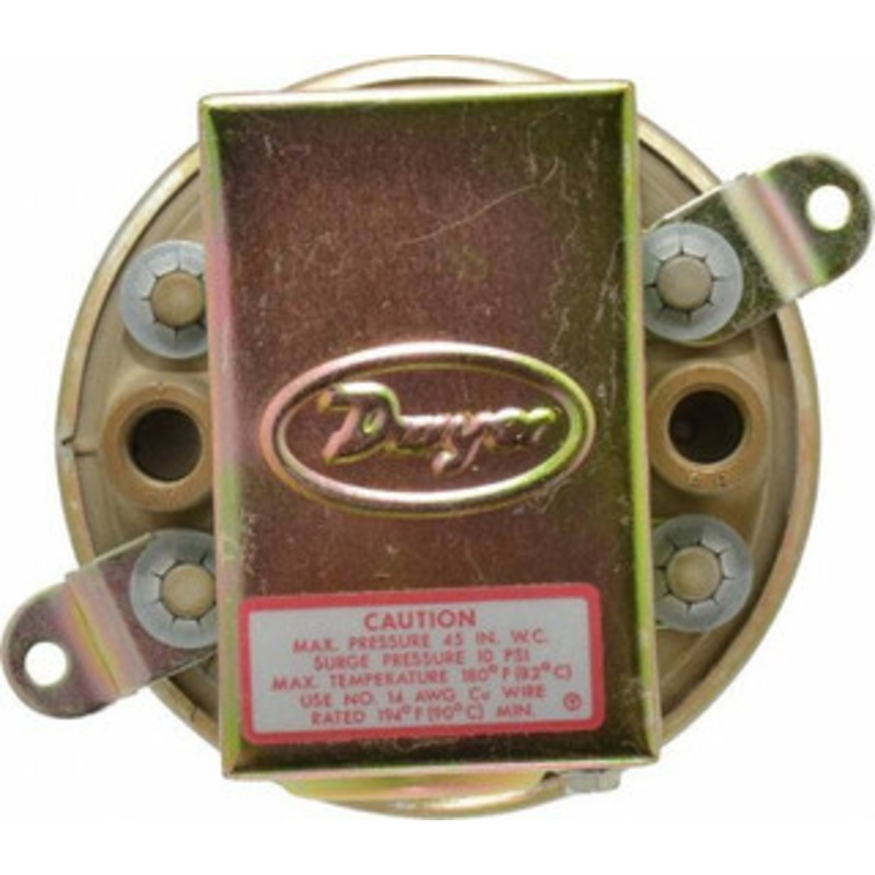 Dwyer Instruments Low Differential Pressure Switch 1/8 Inch Thread, 10 Maximum PSI, Low Differential Pressure Switches 1910-1 – 01936012
