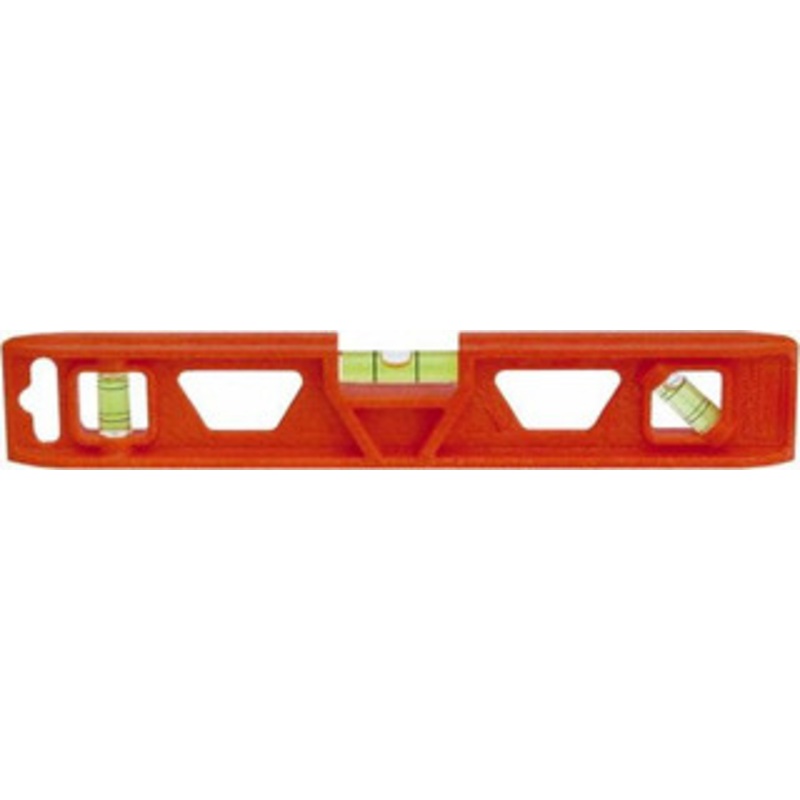 Johnson Level & Tool 9 Long 3 Vial Torpedo Level ABS Plastic, Orange, 1 Plumb, 1 Level & 1 45 Vials 1402-0900 – 56373400