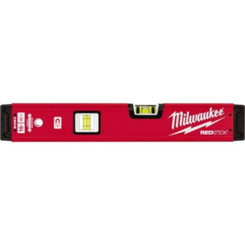 Milwaukee Tool Magnetic 16 Long 2 Vial Box Beam Level Aluminum, Red, 1 Level & 1 Plumb Vials MLBXM16 – 38922274