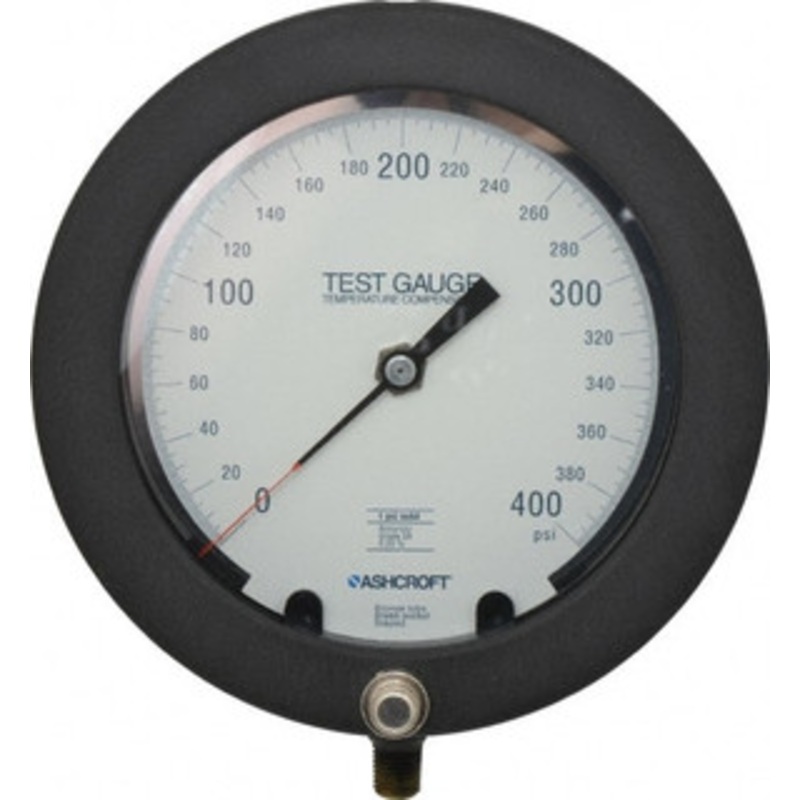 Ashcroft 6 Dial, 1/4 Thread, 0-400 Scale Range, Pressure Gauge Lower Connection Mount, Accurate to 0.25% of Scale 92867 – 56482516