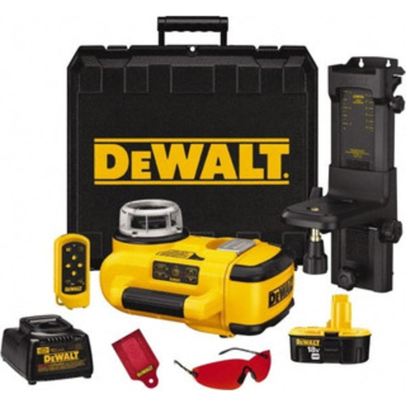 DeWALT 1,500′ Measuring Range, 1/8 at 100′ Accuracy, Self-Leveling Rotary Laser 5 Self Leveling Range, 60, 250 & 600 RPM, 1 Beam, Lithium-Ion Battery Included DW079KI – 33595786
