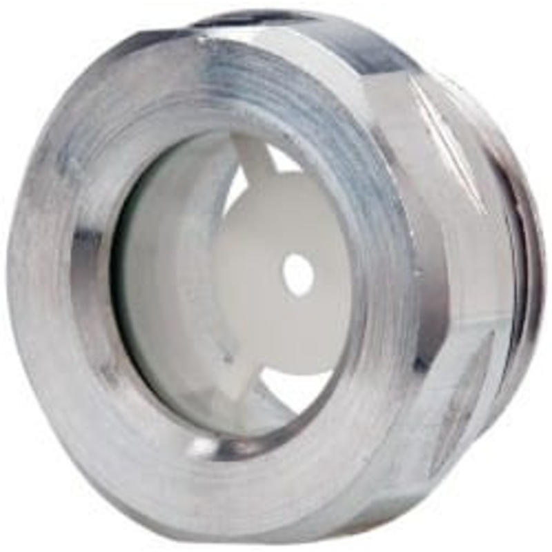 J.W. Winco G 3/4 Thread, 30mm Distance Across Flats, Aluminum Oil Level Sight Glasses 32mm Flange Diameter, 8mm Head Height, 9mm Length Under Head R25/A – 64829229
