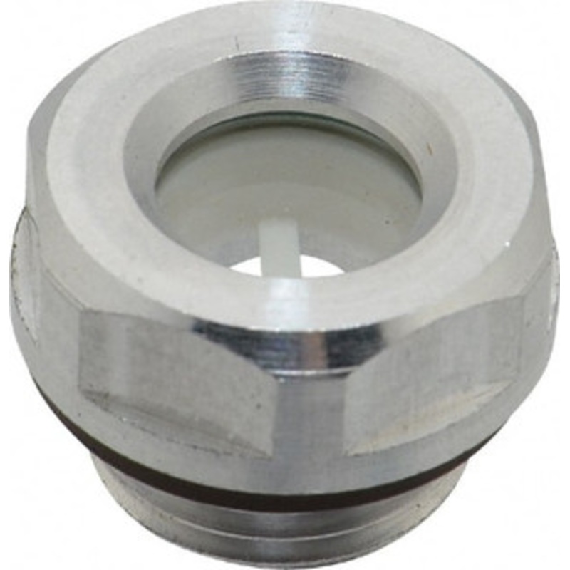 J.W. Winco M16x1.5 Thread, 20mm Distance Across Flats, Aluminum Oil Level Sight Glasses 22mm Flange Diameter, 7.5mm Head Height, 8mm Length Under Head R21/A – 64829328