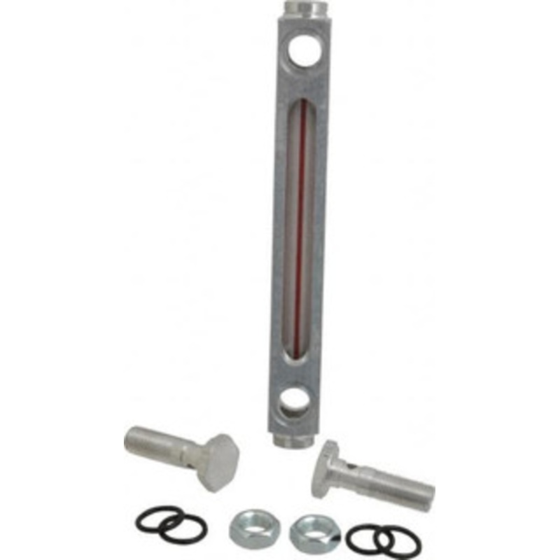 LDI Industries 1/2-20 Thread, 4-1/2 Inch Sight Length, Closed Circuit Liquid Level Sight Gauge 6 Inch Length to Center of Base, 7-5/8 Inch Overall Length, Buna-N Seal G605-06–A-1 – 56477680