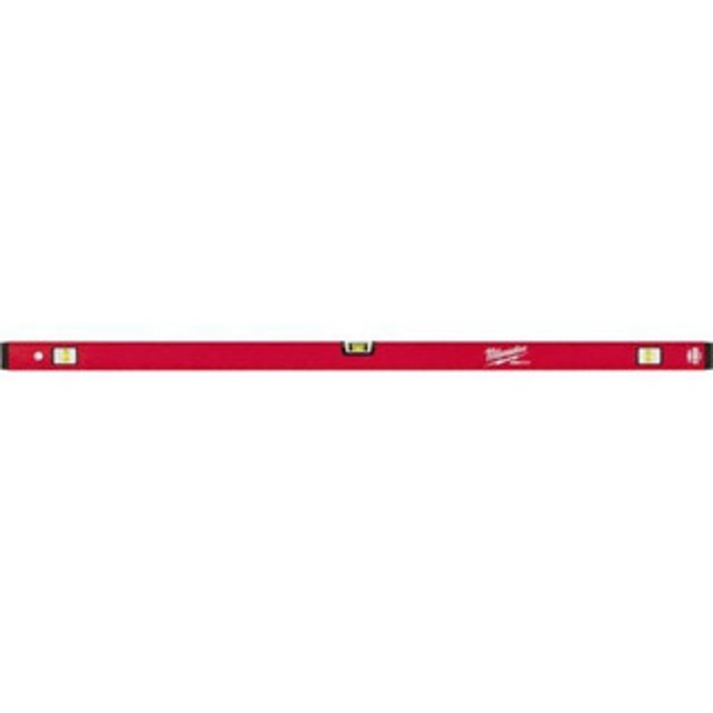 Milwaukee Tool 48 Long 3 Vial Box Beam Level Aluminum, Red, 1 Level & 2 Plumb Vials MLCM48 – 38922225