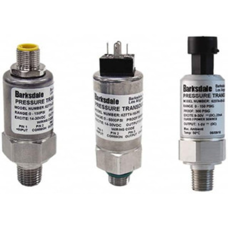Barksdale 150 Max psi, 0.5% Accuracy, 1/4-18 NPT (Male) Connection Pressure Transducer 0.5 to 4.5 VDC Output Signal, M12 Hirschman Connector Wetted Parts, 1/4 Thread, -40 to 185F, 5 Volts 624T4-05 – 31030224