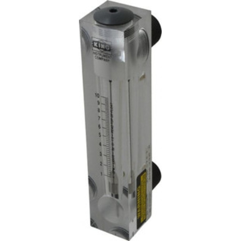 King Instrument 1 M Port Block Style Panel Mount Flowmeter 100 Max psi, 10 GPM, Acrylic 75202106C-02 – 86485927