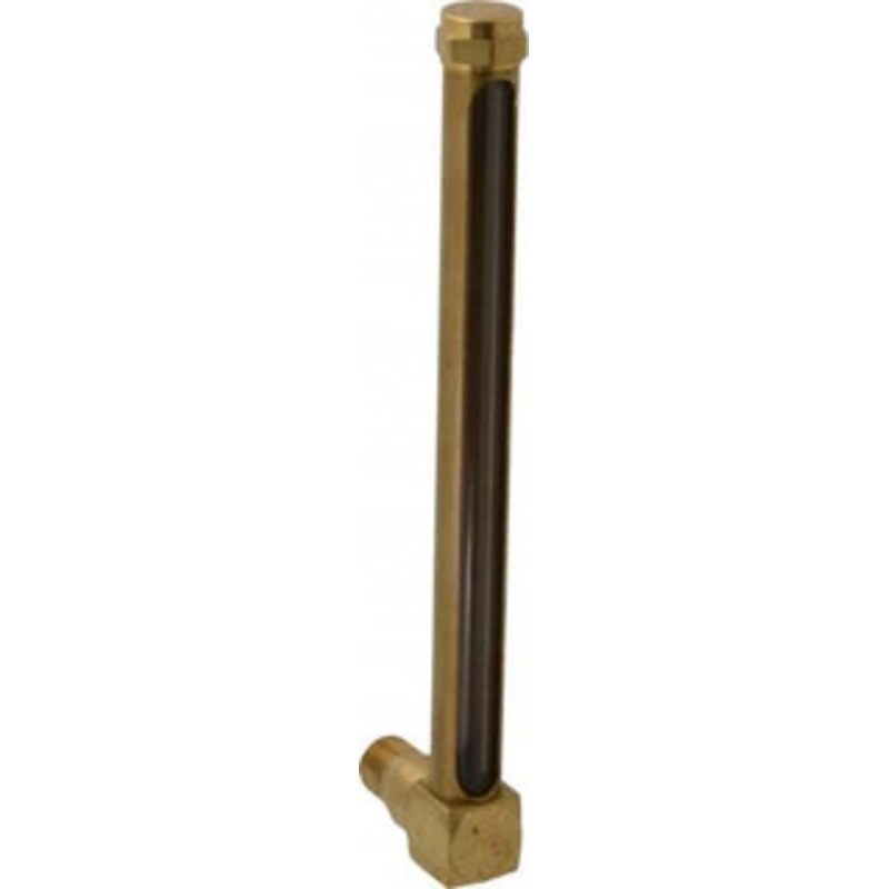 LDI Industries 7-1/2 Inch Long Sight, 3/8 Inch Thread Size, Buna-N Seal Short Elbow, Vented Oil-Level Indicators and Gauge 8-11/16 Inch Length to Center of Base G213-3 – 56476765