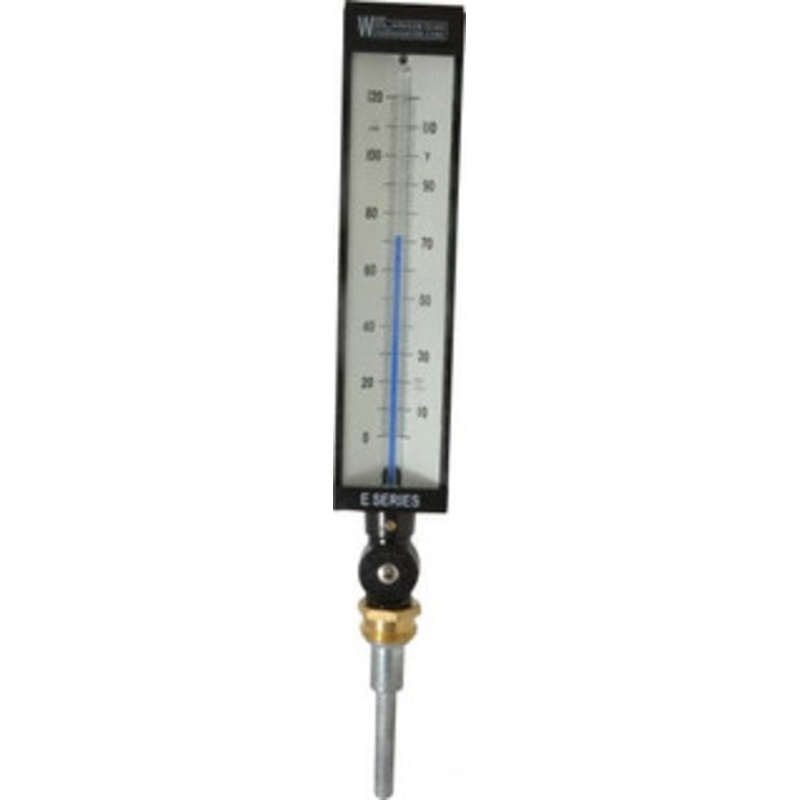 WGTC Weksler Glass Thermometer Corp. 120F, Industrial Thermometer without Thermowell 3-1/2 Inch Stem Length, 1-1/4 to 18 Inch Thread AS5H916E – 86493517