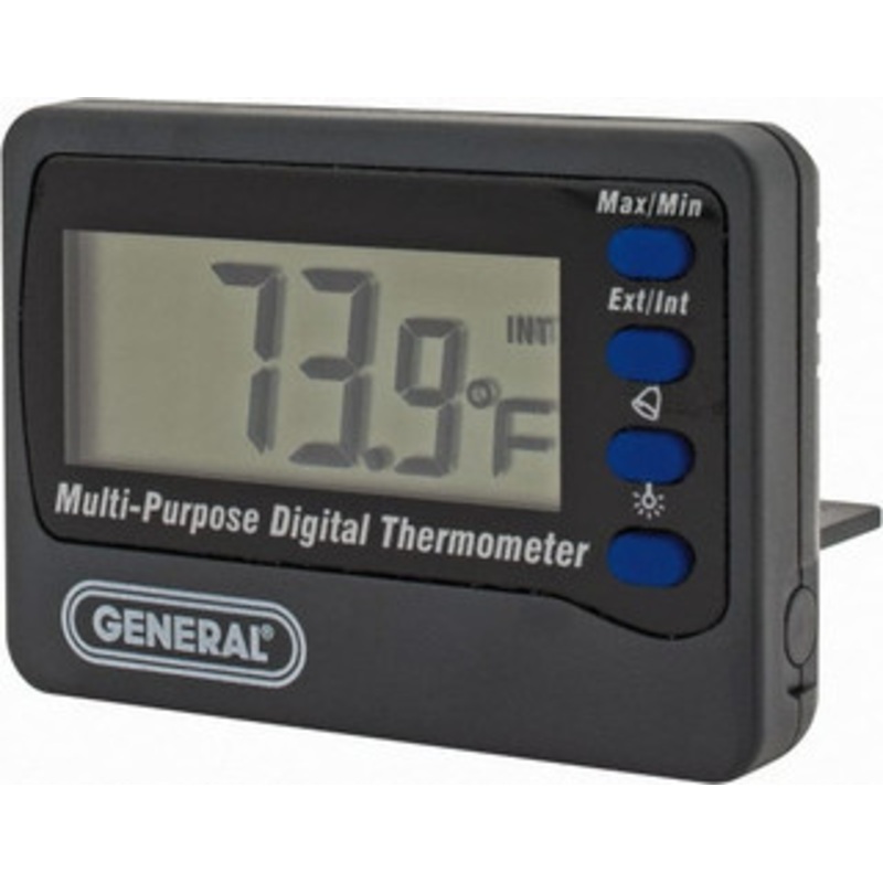 General 14 to 122F Aquarium Thermometer Digital Display, Battery Power AQ150 – 54195151