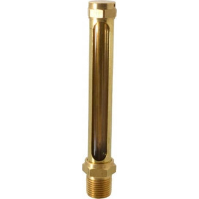 LDI Industries 4-1/4 Inch Long Sight, 1/2 Inch Thread Size, Buna-N Seal Straight to Male Thread, Vented Oil-Level Indicators and Gauge 6-3/16 Inch Length G321-4 – 56476997