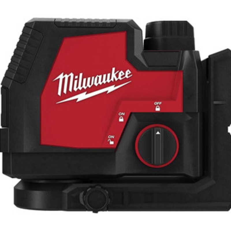 Milwaukee Tool Laser Levels, Level Type: Cross Line Level, Maximum Measuring Range (Feet): 100, Number of Beams: 2, Beam Color: Green, Accuracy: 0.125 3521-21 – 13881636