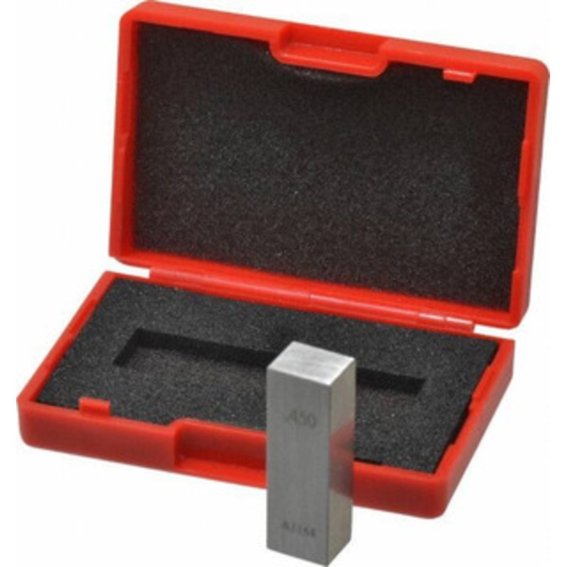 Value Collection 0.45 Rectangular Steel Gage Block Accuracy Grade 0, Includes NIST Traceability Certification 630-23456 – 86284601