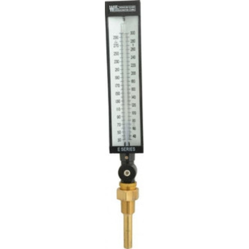 WGTC Weksler Glass Thermometer Corp. 30 to 300F, Industrial Thermometer with Standard Thermowell 3-1/2 Inch Stem Length, 1-1/4 to 18 Inch Thread AS5H946E/T1E3D2 – 86493624