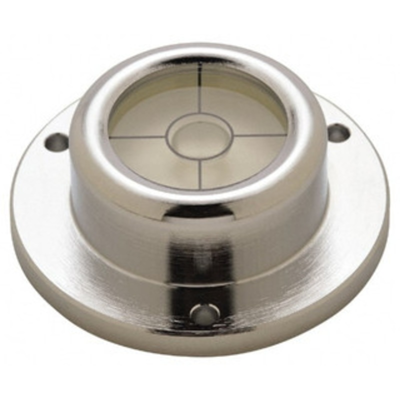 Geier & Bluhm 1-3/4 Inch Base Diameter x 0.63 Inch Overall Height, 1 Circle, Brass Bull’s Eye Circular Level 0.315 Inch Vial Dia, 13/16 Inch Inner Dia, 0.12 Inch Mounting Hole Dia, 0.1 Inch Sensitivity, -40 to 160F, Cross Lines 2-16017 – 67944736