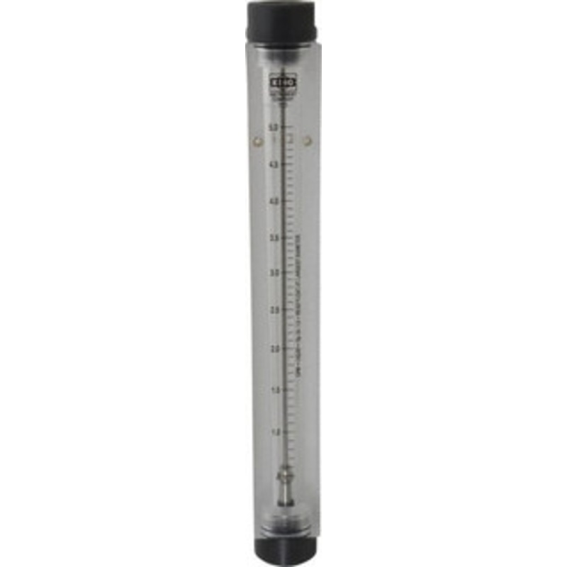 King Instrument 3/4 FNPT Port Block Style, Inline Flowmeter 100 Max psi, 5 GPM, Acrylic 7510217A-06 – 86485505