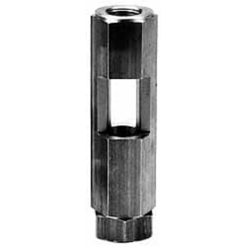 LDI Industries 1/8 Thread, 3-11/32 OAL, Inline Sight Glass & Flow Sight 435 Max psi, 1/8-27 Thread F151-01 – 56476393
