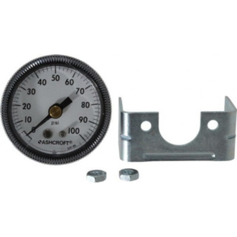 Ashcroft 1-1/2 Dial, 1/8 Thread, 0-100 Scale Range, Pressure Gauge Center Back Connection Mount 662876000159 – 56479983