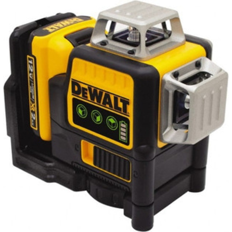 DeWALT 3 Beam 165′ Max Range Self Leveling Line Laser Green Beam, 1/8 at 30′ Accuracy, 17-3/4 Long x 13 Wide x 6-1/8 High, Battery Included DW089LG-QU – 33595364