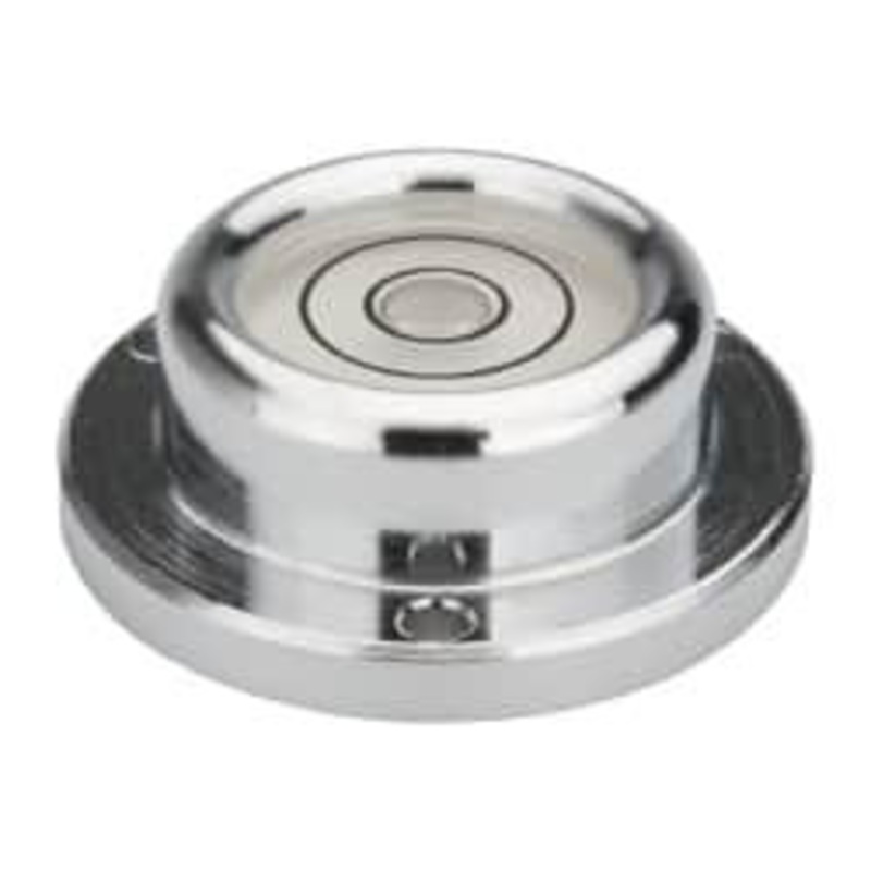 Geier & Bluhm 1-7/16 Inch Base Diameter x 0.52 Inch Overall Height, 2 Circles, Brass Bull’s Eye Circular Level 7.00mm Vial Diameter, 3/4 Inch Inner Diameter, 0.12 Inch Mounting Hole Diameter, 24 min Sensitivity, -40 to 165F 2-14010 – 48666010
