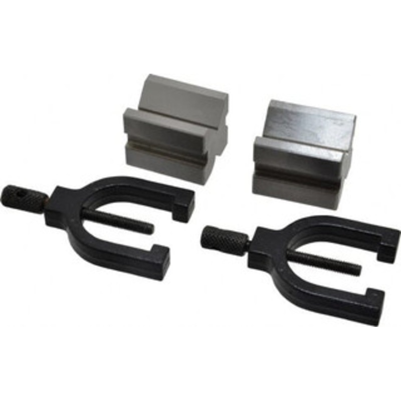 GROZ USA 7/16 to 13/16 Capacity, 90 Angle, Steel V-Block 1-19/32 Long x 1-1/4 Wide x 1-1/4 High, Sold as 2 Block Set VB/T/30 – 06494173