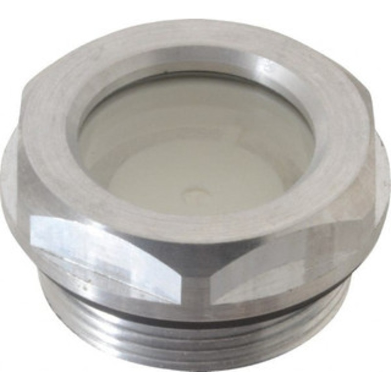 J.W. Winco M33x1.5 Thread, 36mm Distance Across Flats, Aluminum Oil Level Sight Glasses 40mm Flange Diameter, 8.5mm Head Height, 11mm Length Under Head 084/A – 64829294