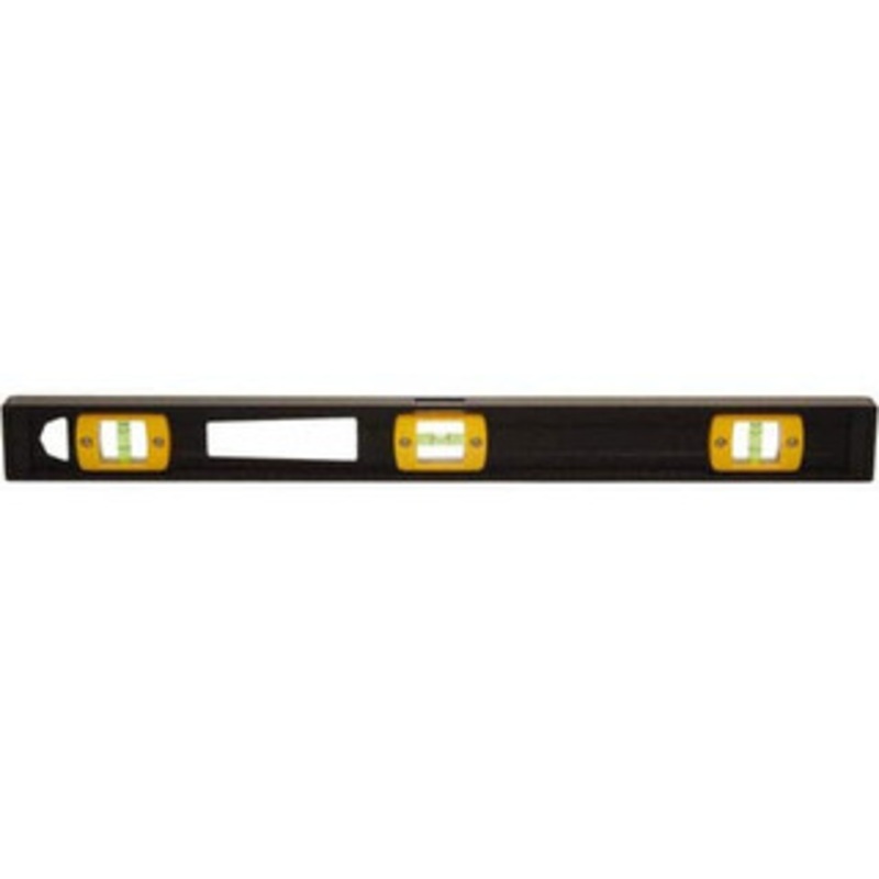 Johnson Level & Tool 36 Long 3 Vial I-Beam Level Aluminum, Black, 2 Plumb & 1 Level Vials 3736 – 56372824