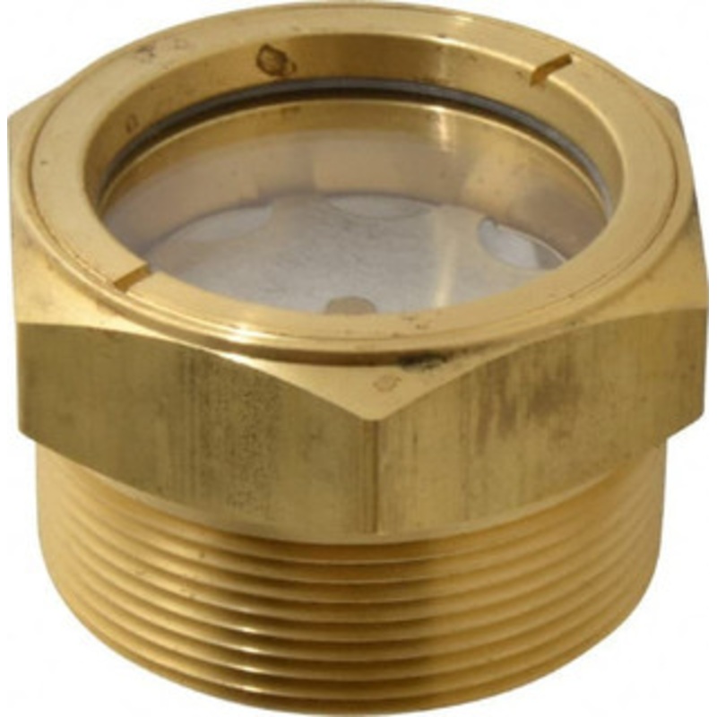 LDI Industries 1-7/8 Sight Diam, 2 Thread, 1.69 OAL, Low Pressure Pipe Thread Lube Sight with Reflector Sight Glass & Flow Sight 2-1/2 Head, 2 Max psi, 2 to 11-1/2 Thread LSP151-09-01 – 56476377