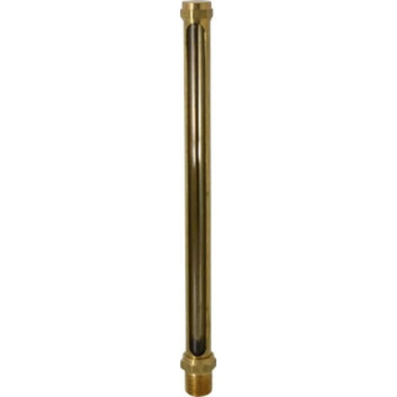 LDI Industries 9-1/2 Inch Long Sight, 1/2 Inch Thread Size, Buna-N Seal Straight to Male Thread, Vented Oil-Level Indicators and Gauge G324-4 – 56477037