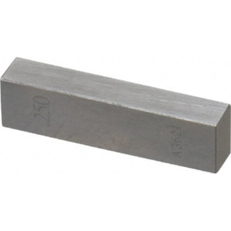 Value Collection 0.25 Rectangular Steel Gage Block Accuracy Grade AS-1, Includes NIST Traceability Certification 630-33256 – 86294204