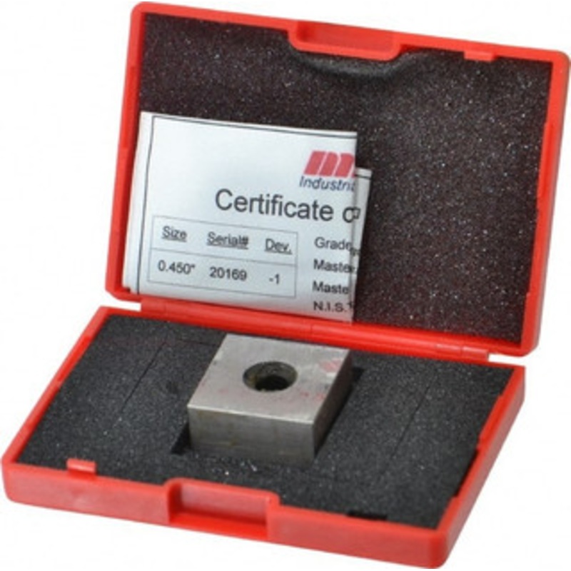 Value Collection 0.45 Square Steel Gage Block Accuracy Grade 0, Includes NIST Traceability Certification 630-73456 – 86274602