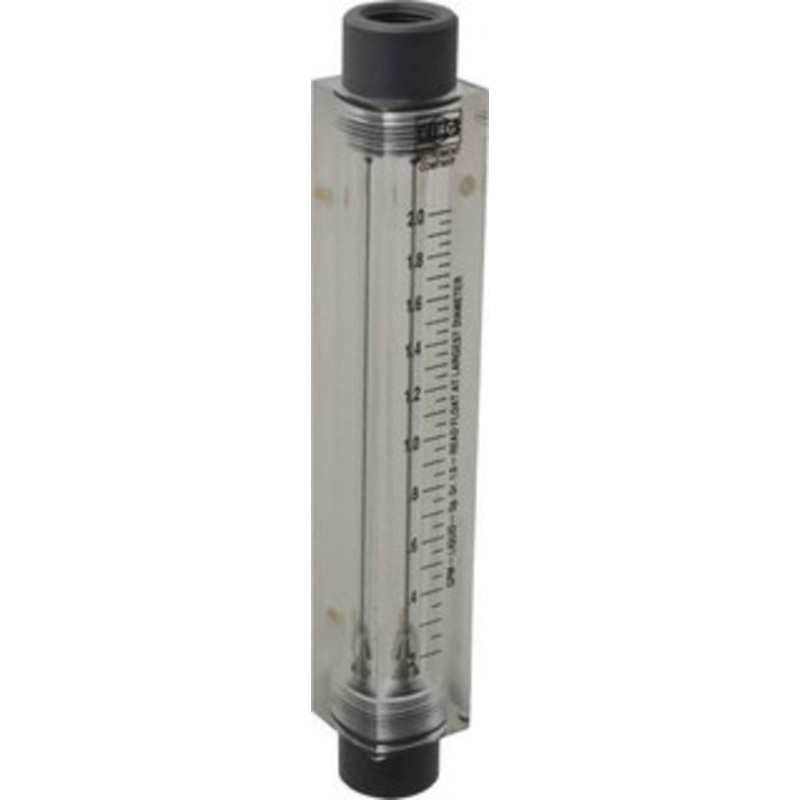 King Instrument 1/2 FNPT Port Block Style, Inline Flowmeter 100 Max psi, 2 GPM, Acrylic 7511215B-04 – 86485471