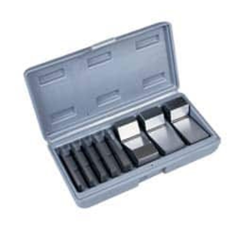 Value Collection 1 to 30 Angle, 3 Inch Long, Angle Block Set 45-50 HRC Hardness, Includes 5 Angle Plates 1-5, 3 V-Blocks 10, 15 and 30, 8 Pieces 1-30D 8PC SET – 06366108