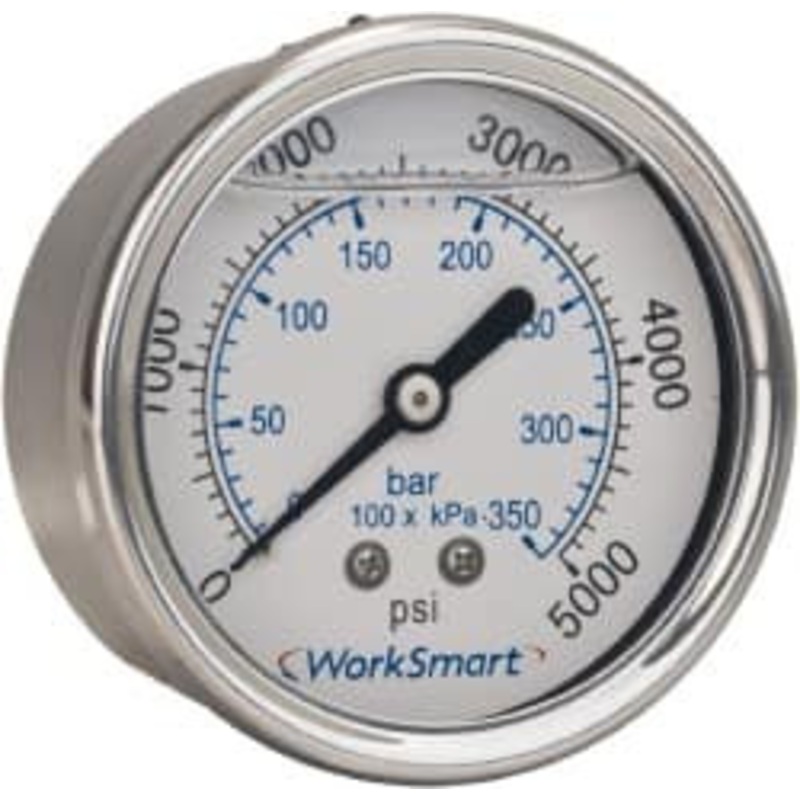Value Collection 2-1/2 Dial, 1/4 Thread, 30-0 Scale Range, Pressure Gauge Center Back Connection Mount, Accurate to 3-2-3% of Scale WS-PE-GAGE-166 – 70670492