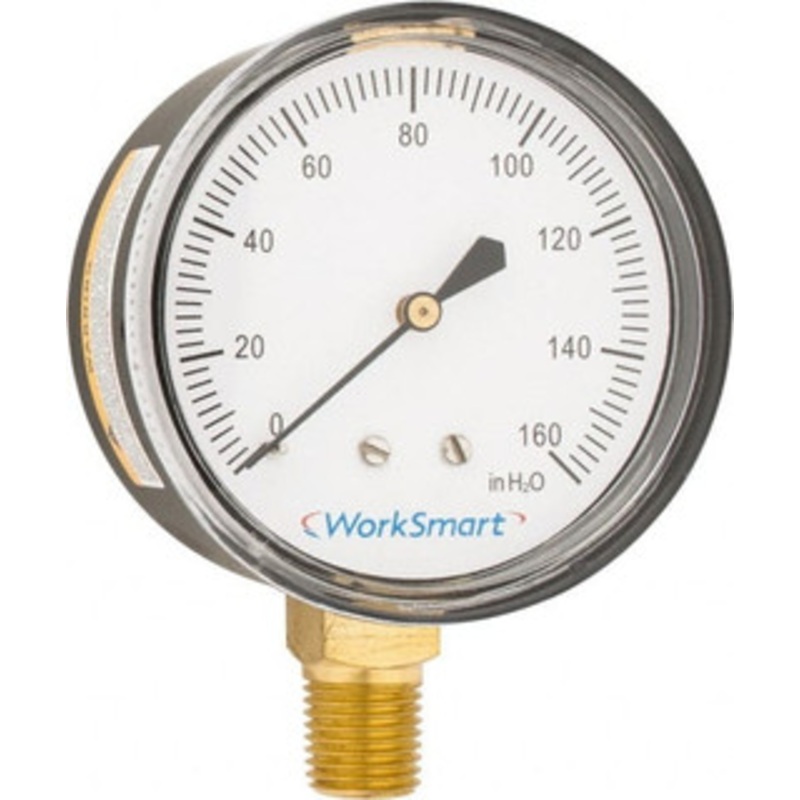 Value Collection 2-1/2 Dial, 1/4 Thread, 0-160 Scale Range, Pressure Gauge Lower Connection Mount, Accurate to 1.5% of Scale WS-PE-283 – 59274639