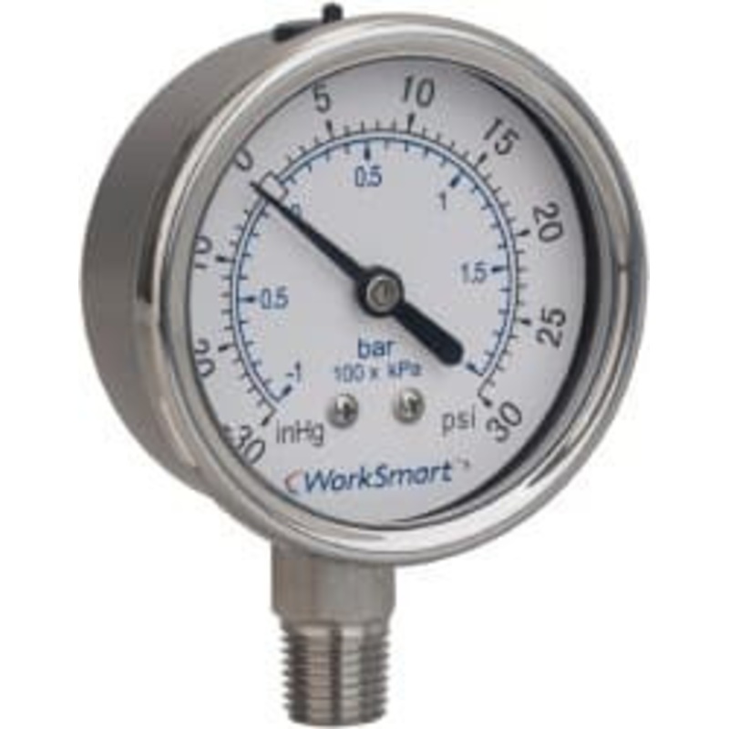 Value Collection 4 Dial, 1/4 Thread, 0-100 Scale Range, Pressure Gauge Lower Connection Mount, Accurate to 0.01% of Scale WS-PE-GAGE-212 – 70672357