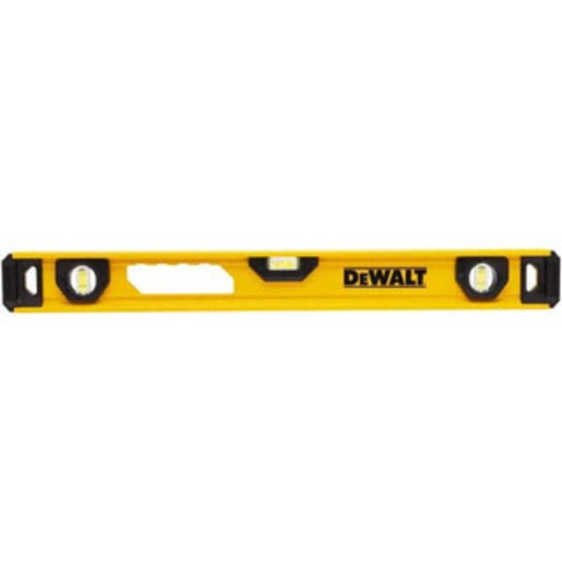 DeWALT Magnetic 24 Long 3 Vial I-Beam Level Aluminum, Yellow DWHT42163 – 69833473