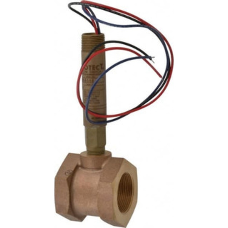 Dwyer Instruments 2,000 psi, Brass Housing, Dwyer Flowtect Flow Switch 6/5 GPM, Model V6 V6EPB-B-S-5-B – 04900767