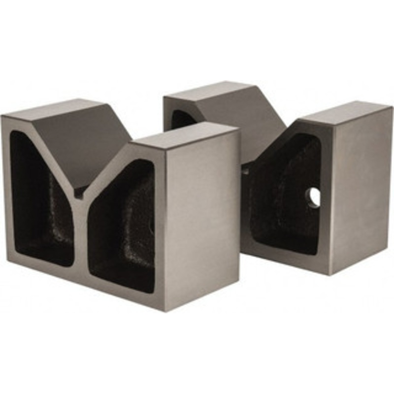 GROZ USA 4-1/2 Max Capacity, 90 Angle, Cast Iron V-Block 8 Long x 4 Wide x 5-1/2 High, Sold as Matched Pair VB/C/8 – 01029453