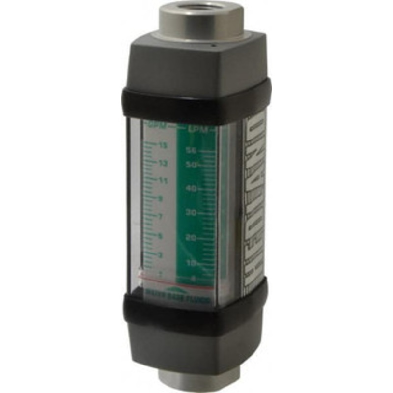 Hedland 1/2 NPTF Port Water-Based Liquid Flowmeter 3000 Max psi, 1 to 15 GPM, Anodized Aluminum H613A-015 – 56489032